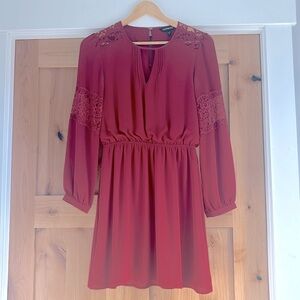 Express Red Lace Dress